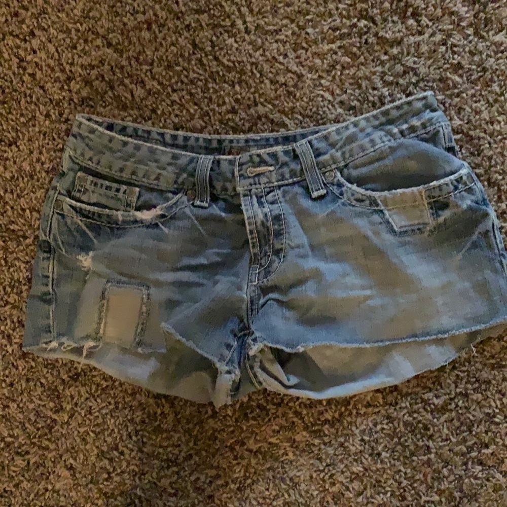 Bke distressed cutoffs